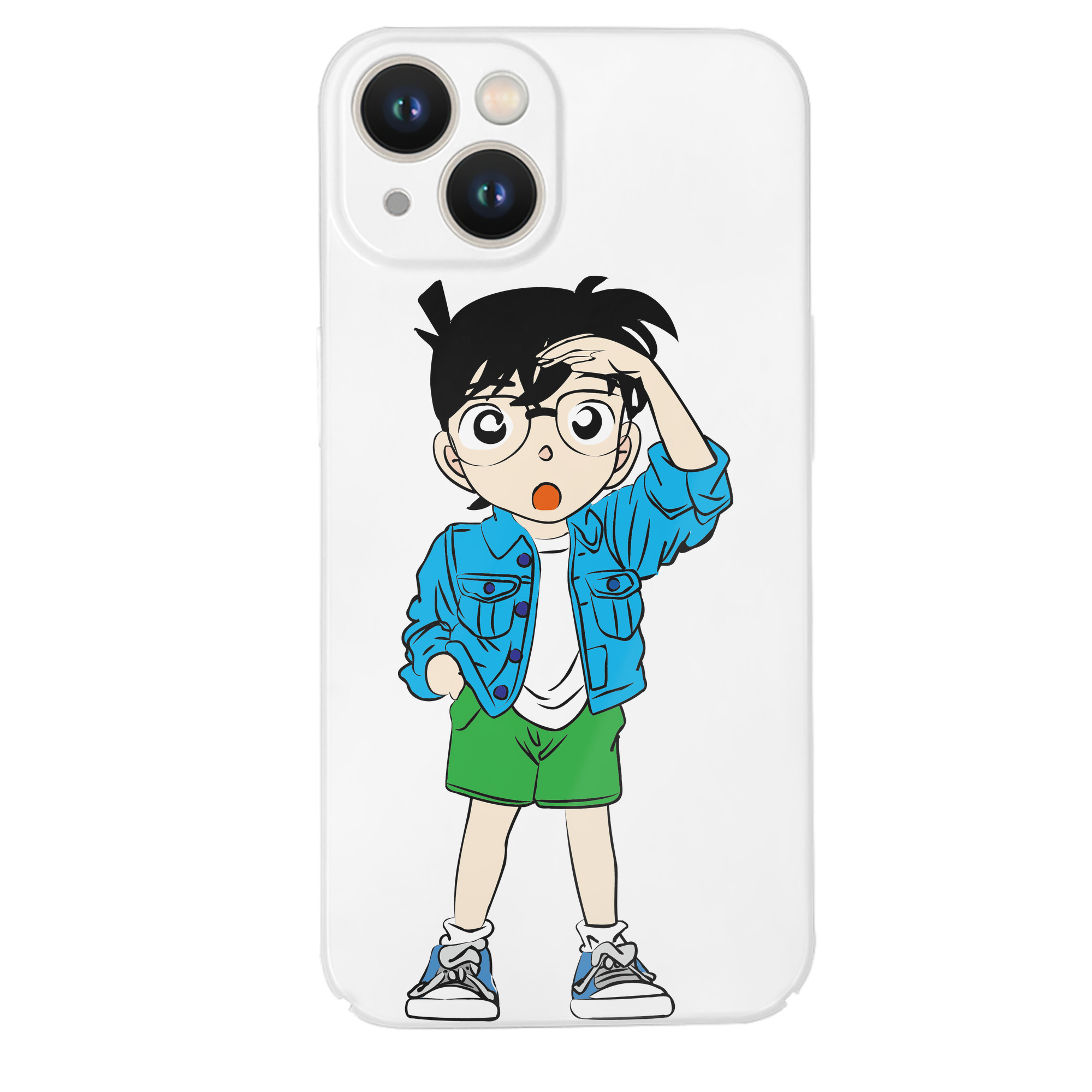 （画像用） 名探偵コナン 江戸川 コナン Detective Conan Conan Edogawa 【iPhone 14シリーズ対応】ハードケース